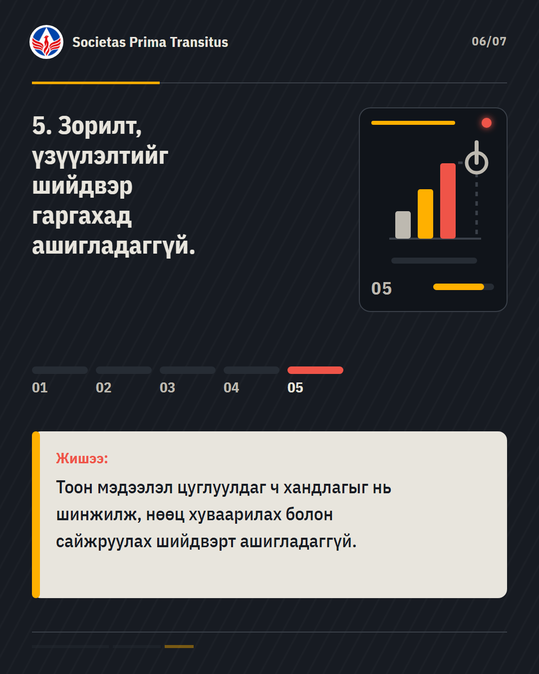 Карусел 6/7: Зорилт, үзүүлэлтийг шийдвэр гаргахад ашигладаггүй